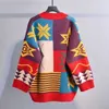 SWEATER DEN DESINTER GRUSTALNE Casual Fashion Hit Kolor Lose Rozmiar luźny dzianinowy swetra