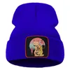 Beanies Vaporwave Colorful Sword Cat Men Autumn Hat Warm Outdoor Windproof Man Winter Sticked Fashion Casual Cotton Beanie For Teens