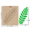 Leaf Wooden Die Scrapbooking C-2353 Skärande dör flera storlekar 210702