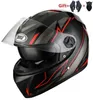 Motorfiets Helmen Motor Fietsen Racing Volledige Gezicht Motorhelm Dual Lens Dot Goedgekeurde Dubbel Visors