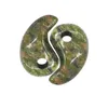 Pendentifs de bijoux en forme de lune breloques en cristal de guérison Quartz Chakra Reiki pierre précieuse pour collier faisant un trou