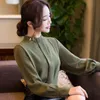 Nieuwe herfst lente tops vrouwen mode dames lange mouwen shirts casual chiffon blouse werkkleding kantoor blusas femininas 210419