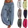 2021 décontracté hommes femmes pantalons thaïlandais pantalons Hippy Baggy Boho ample Aladdin Boho Festival Hippy Smock taille haute pantalon X0723