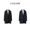 Coodrony Brand Winter Jacket Tjock varm Wool Coat Men Kläder Ankomst Trench Fashion Pocket Casual Long Overcoat Male C8116 211122