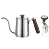 Mano de acero inoxidable Brew Cafetera Cafetera Pot 600ml en stock DHL A53