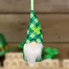 Dostawy Party Dnia Patricka Wiszące Gnome Ozdoby Irlandzkie Handmade Leprechaun Tomet Lucky Clover Dekoracje ZC744