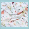 Cobertores Têxteis Home Gardeninfant Blanket Respirável Limão Animal Swaddle Soft Bath Envoltório Baby Bathroom Toalhas Robes YL698 Drop Del