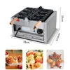 Panelas elétricas Panfletos Taiyaki Fish Waffle Maker Cozendo Equipamento de Gelado Cone Máquina de Ferro de Ferro de Ferro 220V / 110V