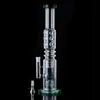 Mais novos tubos de água Big Bong 14 feminino articulação de Óleo Dab Rigs Tipo de vidro grosso Gelo Pinço N Holes Percolador Donut Perc Hookahs com tigela WP2191