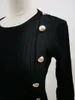 冬の女性の底ニットブラックセーター長袖厚さのエレガントなセクシーなスリムスキニーシースボディコンニーマーメイドドレス210514