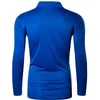 Jeansian Heren Outdoor T-shirt T-shirt Strand Droog Fit Lange Mouw Golf Tennis Bowling Shirts Tops LA305 Blauw 220309