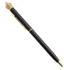 16 Färger BallPoint Pennor Diamant-Crown Metal Pen School Stationery Office Supplies Skrivande Presentfavoriter Favoriter