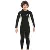 Swim Wear ZCCO 2,5 mm Neoprene Children's Wetsuit Boys Långärmad dykdräkt Vinter Termisk baddräkt Surfing Snorkling ett stycke Set
