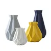 Vases Nordic Style Ins Porcelain Vase Modern Brief Ceramic Flower Room Study Hallway Home Plant Pot Wedding Decor Gifts