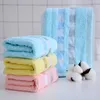 Microfiber Cotton Checkered Ribbon Home Beach Drying Bath Towel Shower Cleaning Magic Absorbent Towel Non-linting Tool 33x73cm