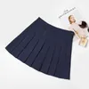スカートスカート2022ハイウエストミニセクシーな大きいサイズa-lineボタン黒いプリーツ女性サマージュペプリスシーフェム