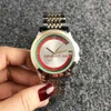 Marken-Quarz-Armbanduhr für Männer, Frauen, Mädchen-Stil, Metall-Stahlband-Uhren