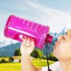 Bouteille d'eau de sport de 2,2% de grande capacité avec couvercle à floc de verrouillage, couvercle en plein air Shaker Bouteilles de shaker Training Boisson Coupe Jug 211122