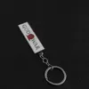 10pCRJ God of War Letter Logo Keychain Bianco Piatto geometrico Pendente Portachiavi Keyring Gioielli Cosplay Accessori regalo