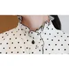 Корейская мода одежда винтажные вершины Femme Blusas Mujer de Moda Print с длинным рукавом шифон блузка плюс размер 6683 50 210521