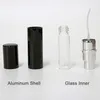 Påfyllningsflaska Svart färg 5ml 10ml 15 ml Tomma flaskor Mini Portable Refillerbar Parfym Atomizer Spray Container 5cc 10cc Cosmetic Bottles Support Logo Anpassad