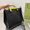 Designer-Damen-Tragetaschen, Bambus-Verbindung, farblich passende Schnallen, Vintage-Stil, Damen-Einkaufstaschen, 21er-Jahre-Handtaschen, kleine und mittlere Größe