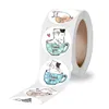 2.5cm Tack klistermärken Party Decoration Cute Animal Printing Seal Etiketter Presentförpackning Klistermärke Kontorsbyertillbehör CCF6073