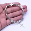 Charm Bracelets Vintage Jesus Cross Amulet Pendant For Women Personality Trend Banquet Jewelry Bracelet