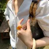 Anelli a grappolo HUANZHI Colorato Acrilico Trasparente Modello di Marmo Irregolare Anello Resina Tartaruga Per Le Donne Ragazze Gioielli
