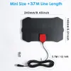 مسطحة DH 1080p Indoor Digital TV Antenna Amplifier Radius Radius Surf Antena HDTV Aptory Aerial Mini