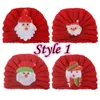 16 Stijl Xmas Baby Gebreide Cap Party Gunst Pasgeboren Foetus Hoed Effen Kleur Kinderen Wollen Lijn Hoeden Kinderen Hoofdtooi T9i001583