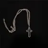 Vintage Dark Gothic Hollow Cross Hanger Ketting Ketting voor Kpop Cool Harajuku Street Egirl Mannen Dames BFF Punk Halloween Sieraden Kettingen