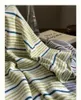Striped T-shirt Women's Short Sleeve Summer V-neck Loose Sweater Top N553H 210607
