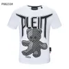 PLEIN BEAR T GÖMLEK Erkek Tasarımcı Tişörtleri Marka Giyim Taklidi Kafatası Erkek T-Shirt Klasik Yüksek Kaliteli Hip Hop Streetwear Tişört Casual En Tees PB 11252