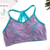 Summer Women Padded Exercise FitnBlockout Tank Top Mid Impac Sports Bra Workout Movement Tanks Mujer Chaleco 2021 A40 X0507