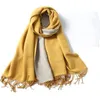 Designer Scarf High-End Soft Thick Fashion Men's And Women's Luxury Scarves Winter 100% Cashmere Unisex Classic Check Big Plaid Shawls