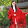 Autumn Winter Cloak Sweater With Sleeves Outside Tassels Shawl Loose Women's Jacket Thickening 210427