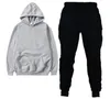 Herfst heren trainingspak met capuchon sportkleding lange mouw hoodie trui broek leggings 2-delige set sweatsuit merk sportpak s-xxl 701