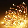 Luzes LED String 1M 2M 3M Cobre Fio de Prata luzes luz de fada da bateria para o Natal Halloween Home Party Party Decoração GGB2385