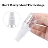 5 ml 10 ml 20 ml 30 ml 50 ml 60 ml 80 ml 100 ml 120 ml Spuitfles Fijne Mist Clear Sproeier Flessen Kleine Herbruikbare Lege Plastic Container voor Reiniging