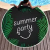 New Beach Towels Tropical Printed Large Mat outdoor camping picnic Microfiber Round Fabric Bath Towel For Living Room Home Decorative