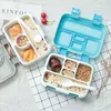 TUUTH Microwave Lunch Box Portable Multiple Grids Bento for School Student Kids Children Dinnerware Food Storage Container 211104