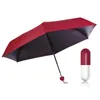 حديثا النساء مصغرة مظلة مضحك كبسولة تصميم قابلة للطي سيدة فتاة المطر مظلات الشمس XSD88 210401