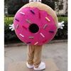 Traje de mascote de rosquinha de Halloween de alta qualidade Personagem de tema de anime de pelúcia dos desenhos animados Carnaval de Natal Adultos Festa de aniversário Fantasia Outf2274