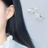 Stud Lism Real Srebrny 100% 925 Sterling Słodki kolor liści liści kolczyki dla kobiet dla kobiet biżuteria modowa 2021