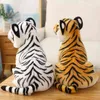 Simulation Tigre Blanc Animaux En Peluche En Peluche Jouets Bébé Peluche Tigre Bébé Poupée Oreiller Pour Enfants Cadeau De Noël Décor À La Maison Y211119