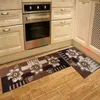 Knife & Fork Kitchen Mat Non-slip Carpet Household Foyer Rug Long Door Pad Fashion Rugs for Bedroom 211109