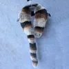 Shzq Real Natural Fox Fur Collar Trim Tillbehör Varm Vinter Kvinnor Krage Man Kvinna Om 112cm Kvinnlig Äkta päls Scarf Wrap H0923