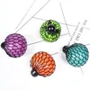 6 cm Kleurrijke Mesh Squishy Grape Anti Stress Ballen Squeeze Toys Decompressies Angst Venting Gift voor Kids FA20