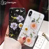 Qianliyao высушенная цветочная серебряная фольга ясных чехлов для телефона для iPhone 13 12 11 Pro Max XS XR X 6S 7 8 плюс SE мягкая силиконовая крышка